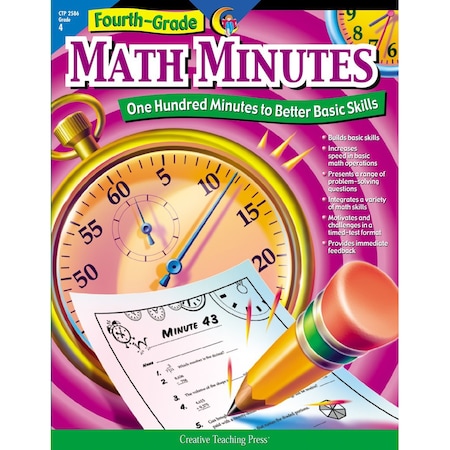 Creative Teaching Press Fourth-Grade Math Minutes Book 2586